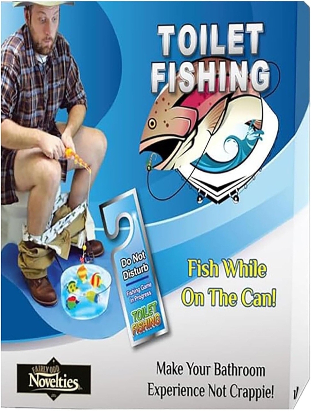 Toilet Fishing Game - Fun Novelty Gag Joke Bathroom Gift. NEW.